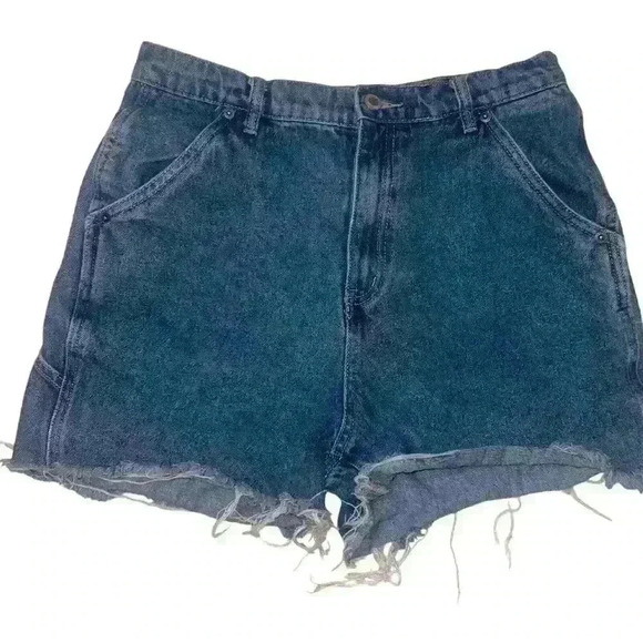 Simple Society Jean Shorts Size 29” Raw Hem High Rise Carpenter - Picture 2 of 5